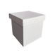 Подарункова коробка двосторонній картон "Біла" (15х15х15) white-5 фото 1