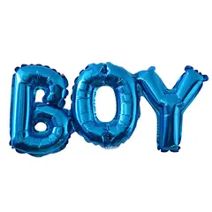 Фольгована фігура надпись "Boy" (синя) 4641 фото