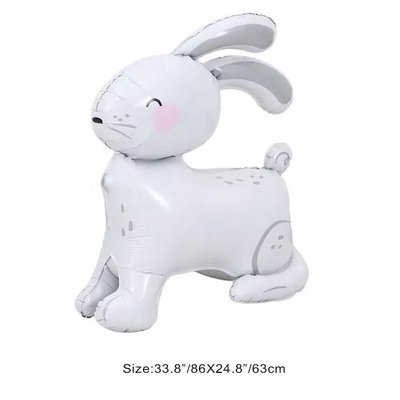 Фольгована фігура "Кролик новий сірий" Китай (в індив. упаковці) 5625 фото