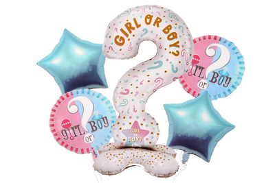 Набір кульок фольгованих "Гендерні girl or boy" 5шт. (Китай) (в індив. упаковці) 5-83206 фото