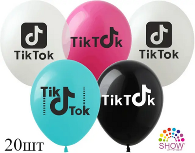 Кульки (20 шт.) ТМ Show (1 ст.) 12" (Tik-tok) TI-1-20 фото