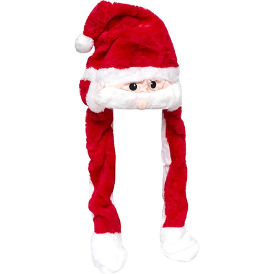 Шапка Деда Мороза с механическими усами (светиться) 116417 фото