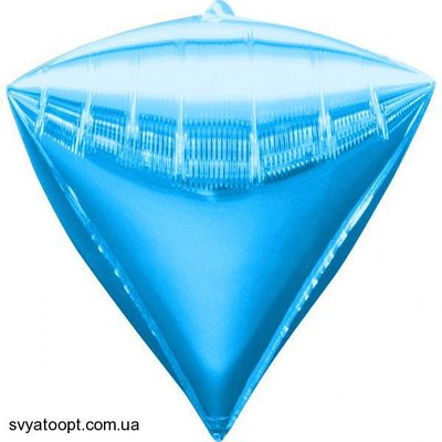 Фольга 3D Діамант Блакитний (24") Китай 24004 фото