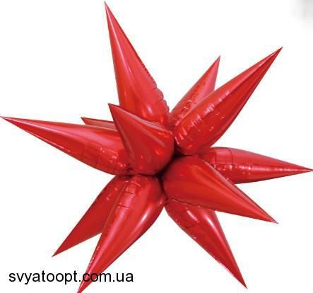 Фольга 3D Їжак червоний (складовий) (65*65 см) Китай 6170 фото