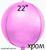 Фольга 3D сфера розовый Хром (22") Китай 22080 фото