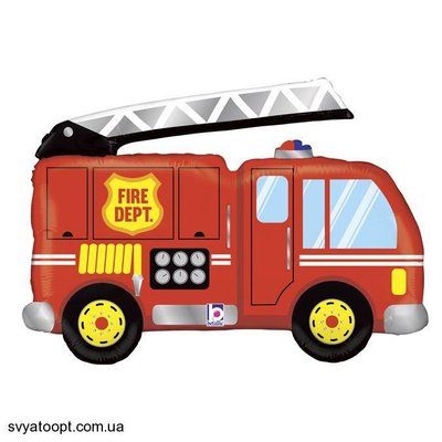 Фольгована фігура великий Пожежний Автомобіль (Grabo) 3207-1397 фото