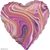 Фольга Агат серце 18" Фіолетове Anagram 3202-2744 фото