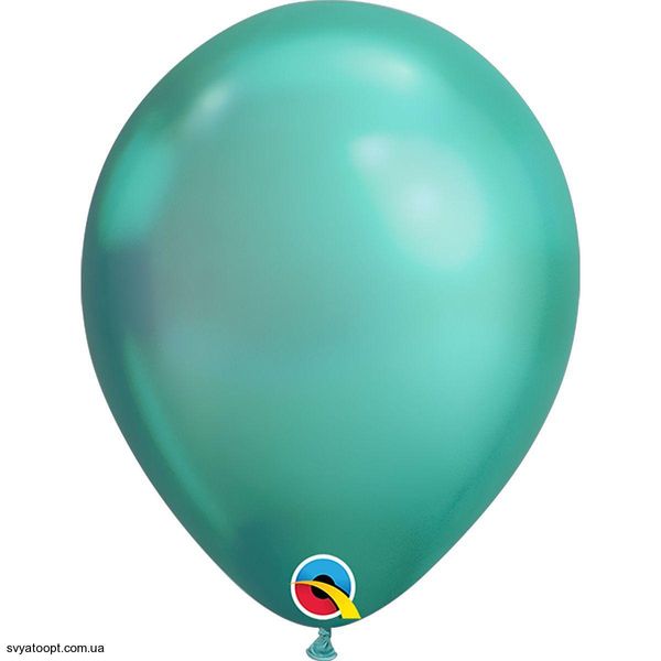 Воздушные шарики Qualatex Хром 7" (18 см) зеленый (Green) 3102-0498 фото