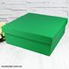 Подарочная коробка двухсторонній картон "зеленая" (30х30х9) 6092 фото 1
