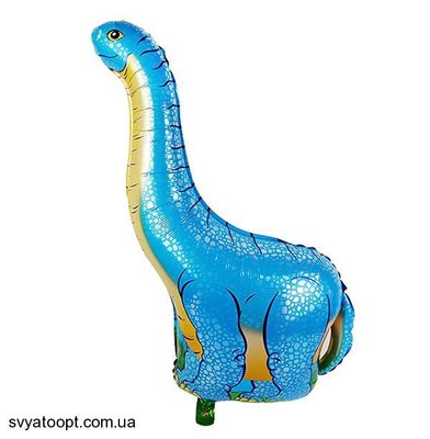 Фольгована фігура Динозавр 7 (Блакитний) (Китай) (в індив. упаковці) 4317 фото