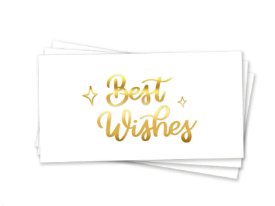 Конверт для грошей "Best Wishes Золоте Тиснення" party-58 фото