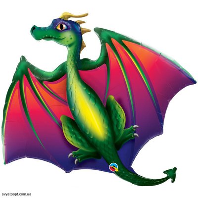 Фольга фигура Дракон Qualatex 3207-2750 фото