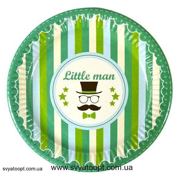 Тарілки "Little man" (18,0 см)(10шт-уп) 1012 фото
