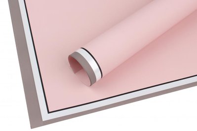 Папір-калька (#012 Рожевий з чорним кантом) (58x58см) 5-74136 фото