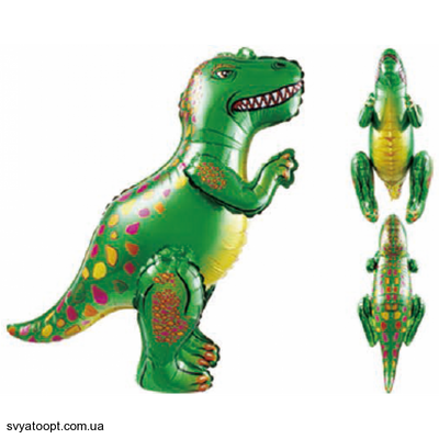 Фольгированная фигура Динозавр составной зеленый (Китай) (в инд. упаковке) 6774 фото