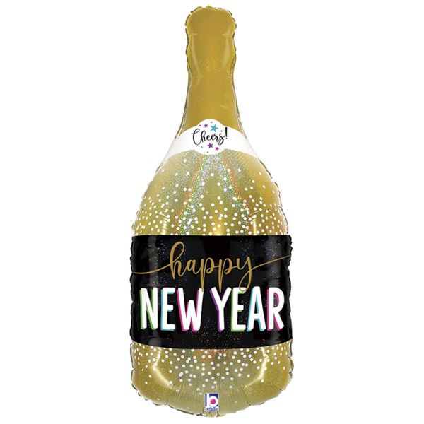 Фольгована фігура велика Новорічне Шампанське (Grabo) 3207-3315 фото