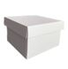 Подарункова коробка двосторонній картон "Біла" (15х15х9) white-6 фото 1