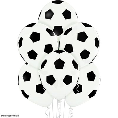 Кулі Belbal 12" B105 (М'яч футбол білий) (25 шт) 1103-2052 фото