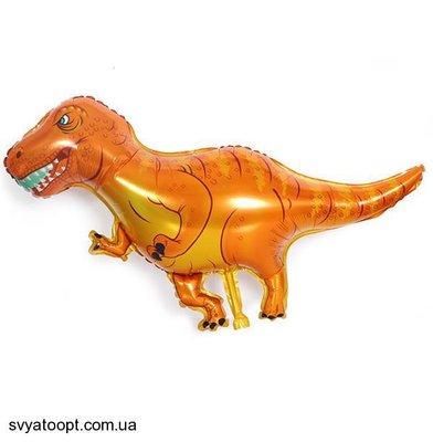 Фольгована фігура Динозавр золотисто-коричневий (Китай) (в індив. упаковці) 4318 фото