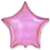 Фольга Китай Звезда 18" розовая пастель 2625 фото