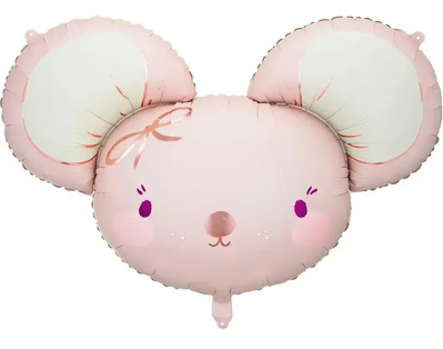 Фольгированная фигура большая Мышка розовая PartyDeсo FB190 фото