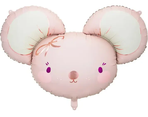 Фольгированная фигура большая Мышка розовая PartyDeсo FB190 фото