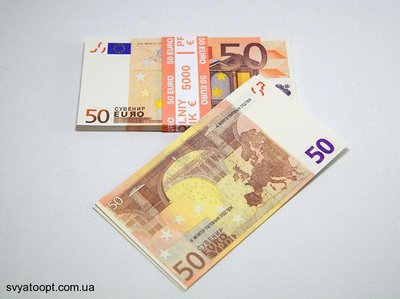 Сувенирные деньги "50 евро" 4230 фото