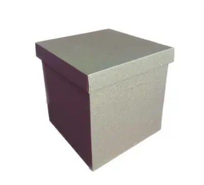 Подарункова коробка двосторонній картон "Крафтова" (15х15х15) kraft-6 фото