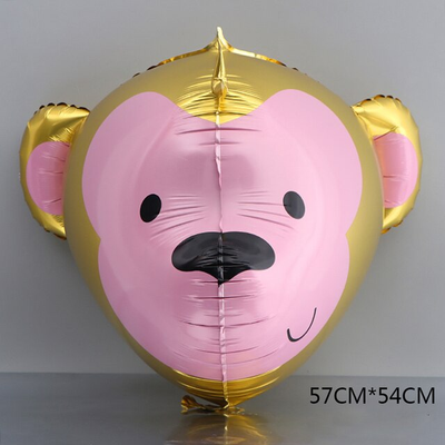 Фольгированная фигура "Голова обезьяны золотая" 57*54 см" Китай Т-5319 фото
