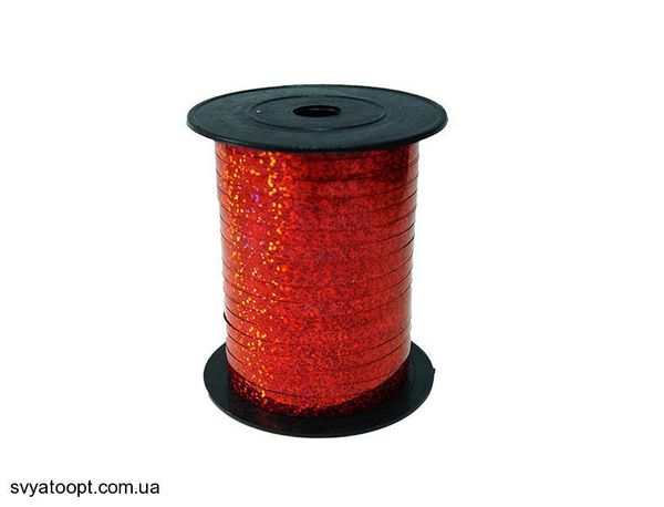 Лента металлизированная красная 5 мм (Лазер) 6623 фото