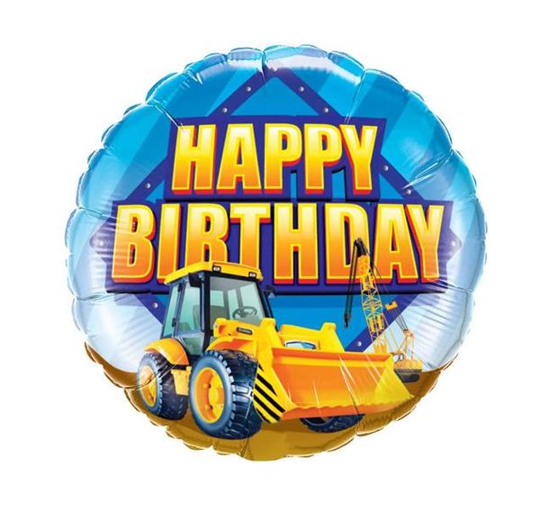 Фольга 18" (45см) "Happy Birthday (трактор)" Китай(Pinan) 997191 фото