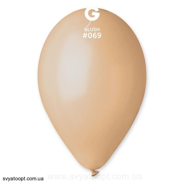 Повітряні кульки Gemar G110/69 12" - 30см (Тілесний) (100 шт/уп) 1102-1240  фото