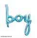 Фольгированная фигура надпись "Boy" (синяя) 4641 фото 2