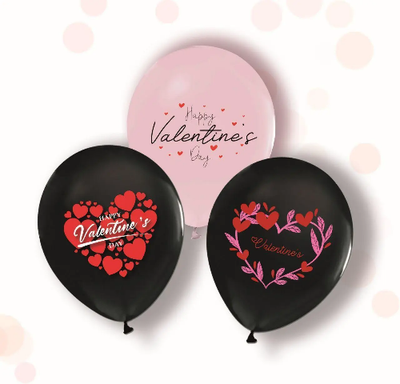 Воздушные шарики "Valentines day ассорти" (ТМ "Твоя Забава") (50 шт) 03106 фото
