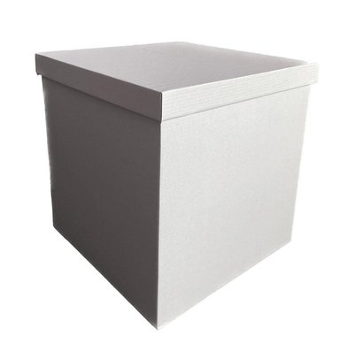 Подарункова коробка двосторонній картон "Біла" (30х30х30) white-11 фото
