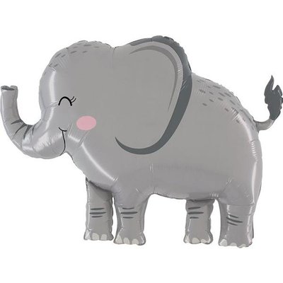 Фольгированная фигура "Веселый слоник в инд. уп." Китай Т-282 фото
