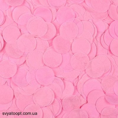 Конфетті коло 50 грамм рожевий 12 мм 5615 фото