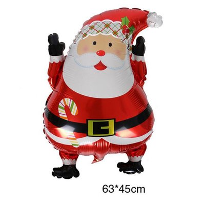 Фольгированная фигура Санта Клаус (Китай) (в инд. упаковке) J-063 фото