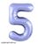 Фольга Slim Світло-Фіолетовий цифра 5 (Агура 40") 755211 фото