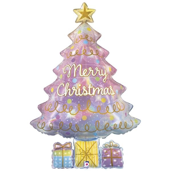 Фольгированная фигура большая Элка опал Merry Christmas (Grabo) 3207-3316 фото