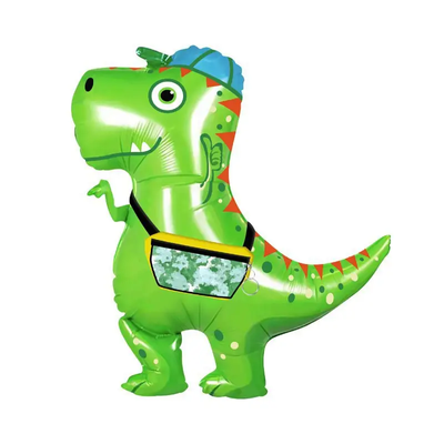 Фольгированная фигура Динозавр в кепке (Китай) (в инд. упаковке) HF-15 фото