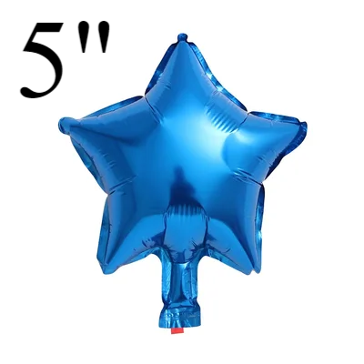 Фольга Китай микро Звезда 5" Синяя 4421 фото
