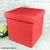Подарочная коробка двухсторонній картон "красная" (25х25х25) 6247 фото