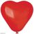 Шары-сердца Gemar 6" CR6/45 (Красный) (100 шт) 1105-3012 фото