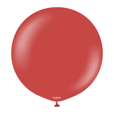 Шары Калисан 18" (Тёмно-красный (deep red)) (по 1 шт.) 11823520 фото