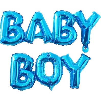 Фольгована фігура надпись "Baby Boy" (Сині) Китай 5-71838 фото