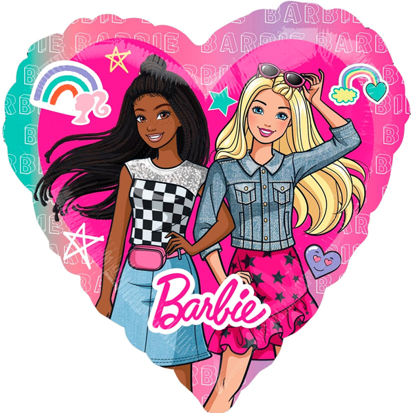 Фольга 38" Большая Барби сердце Barbie Dream Together Anagram 3203-0086 фото