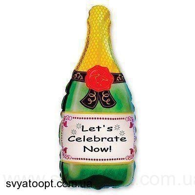 Фольга Flexmetal фигура большая Бутылка Шампанского (в Инд. уп.) 1207-0399 фото