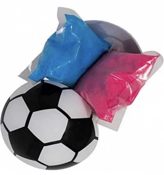 Мяч футбольный для гендерной вечеринки (цвет по выбору) 0501 фото