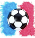 Мяч футбольный для гендерной вечеринки (цвет по выбору) 0501 фото 1
